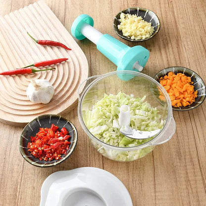 Hand Push Chopper – 1.5L Vegetable And Meat Mincer