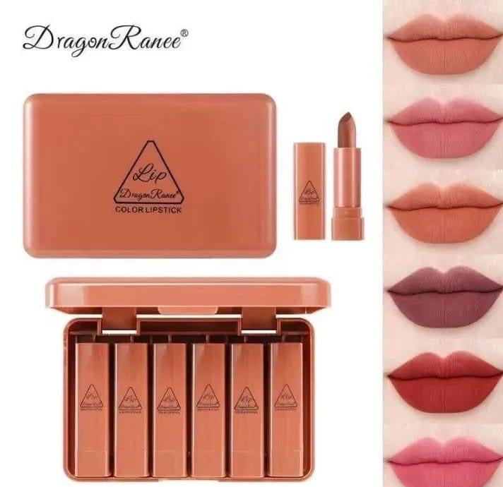 Matte Finish Lipstick, Pack Of 6