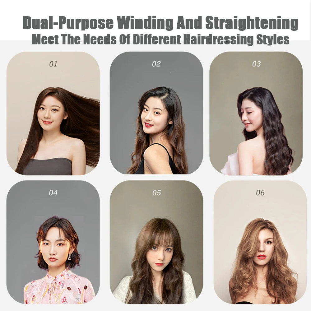 Travel Mini Hair Flat Iron Ceramic Plate Hair Straightener &amp; Straightener