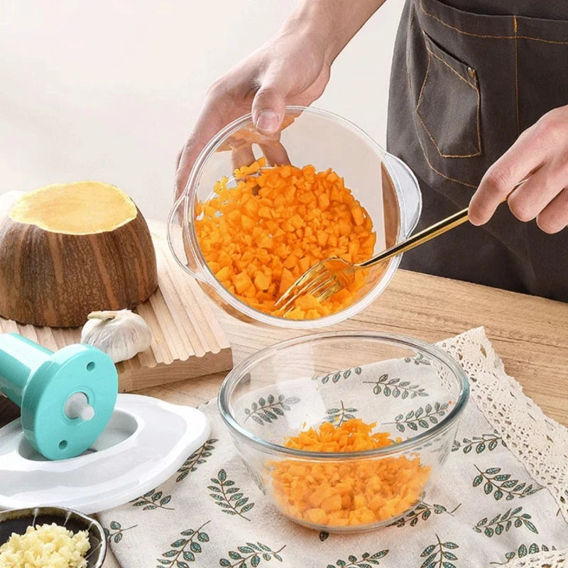 Hand Push Chopper – 1.5L Vegetable And Meat Mincer