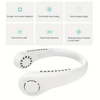 Portable Neck Fan MINI Electric Ventilator Silent Neckband Wearable Cooling FAN USB Rechargeable Bladeless Mobile Air Conditioner