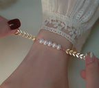 Leaf Pearl Bracelet