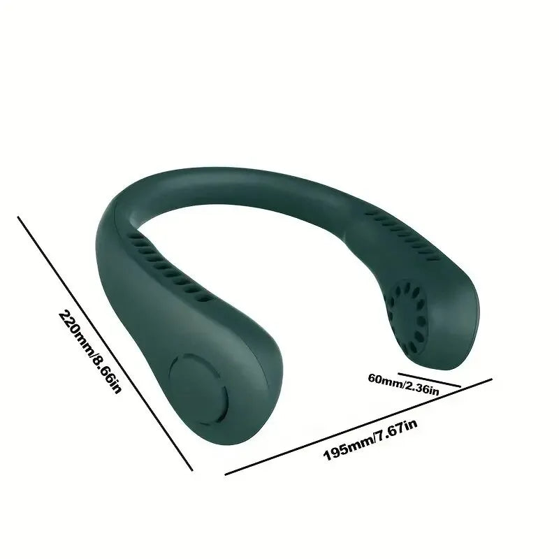 Portable Neck Fan MINI Electric Ventilator Silent Neckband Wearable Cooling FAN USB Rechargeable Bladeless Mobile Air Conditioner