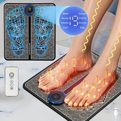 EMS Foot Massager Tens Pulse Electric Muscle Stimulation Feet Massage Machine Improve Blood Circulation Pain Relief