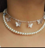 2 Layered Silver Plated Choker