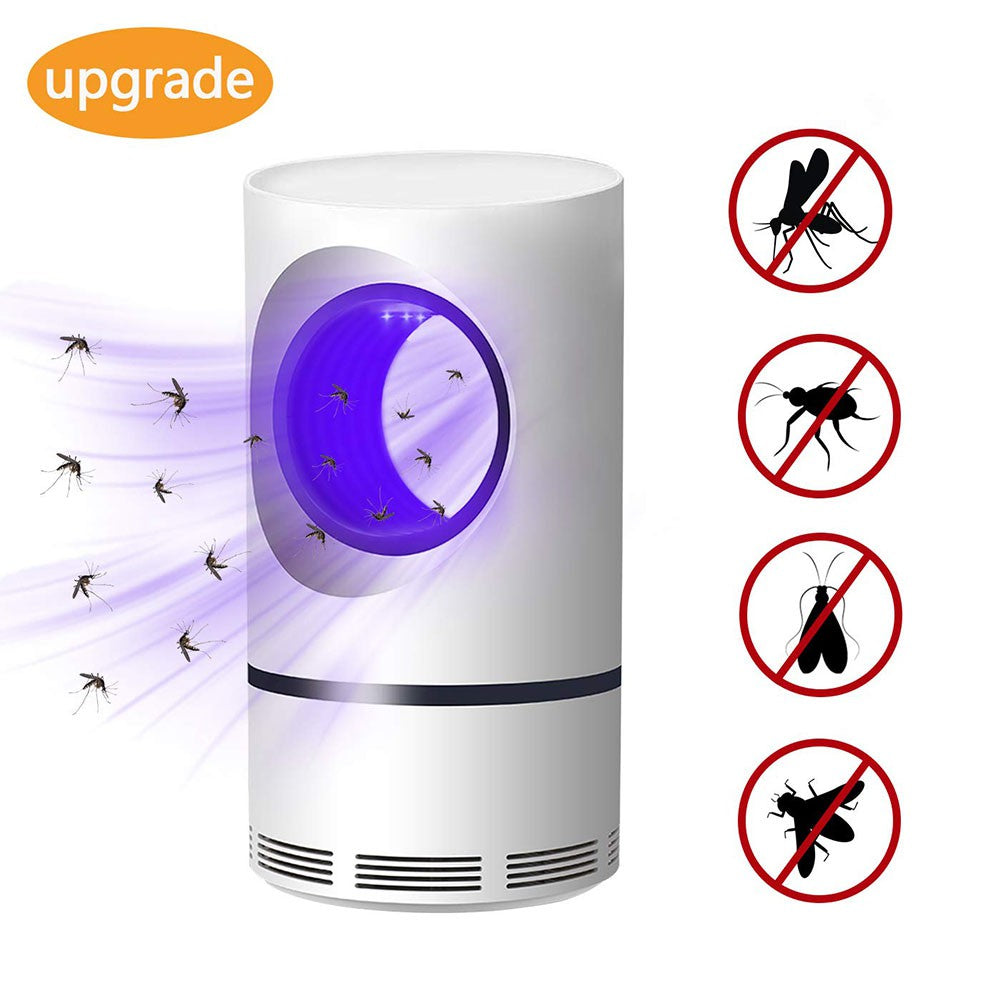 Mosquito Killer Lamp with USB Power  Electric Mosquito Trap Blue Light  Suction Fan No Zapper Child Safe