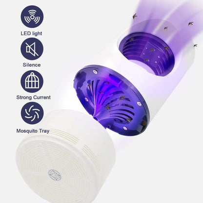 Mosquito Killer Lamp with USB Power  Electric Mosquito Trap Blue Light  Suction Fan No Zapper Child Safe