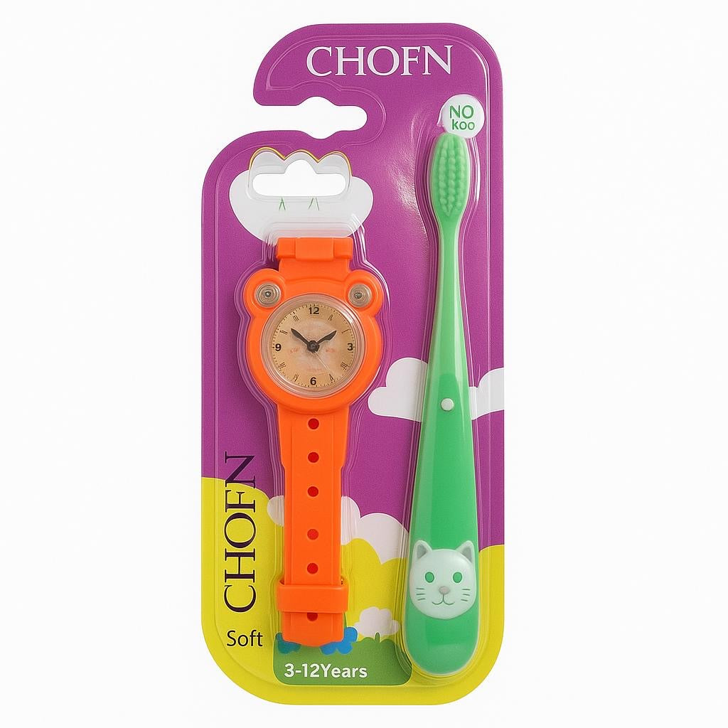Multicolour Silicone Toothbrush Set 5 Pcs For kids