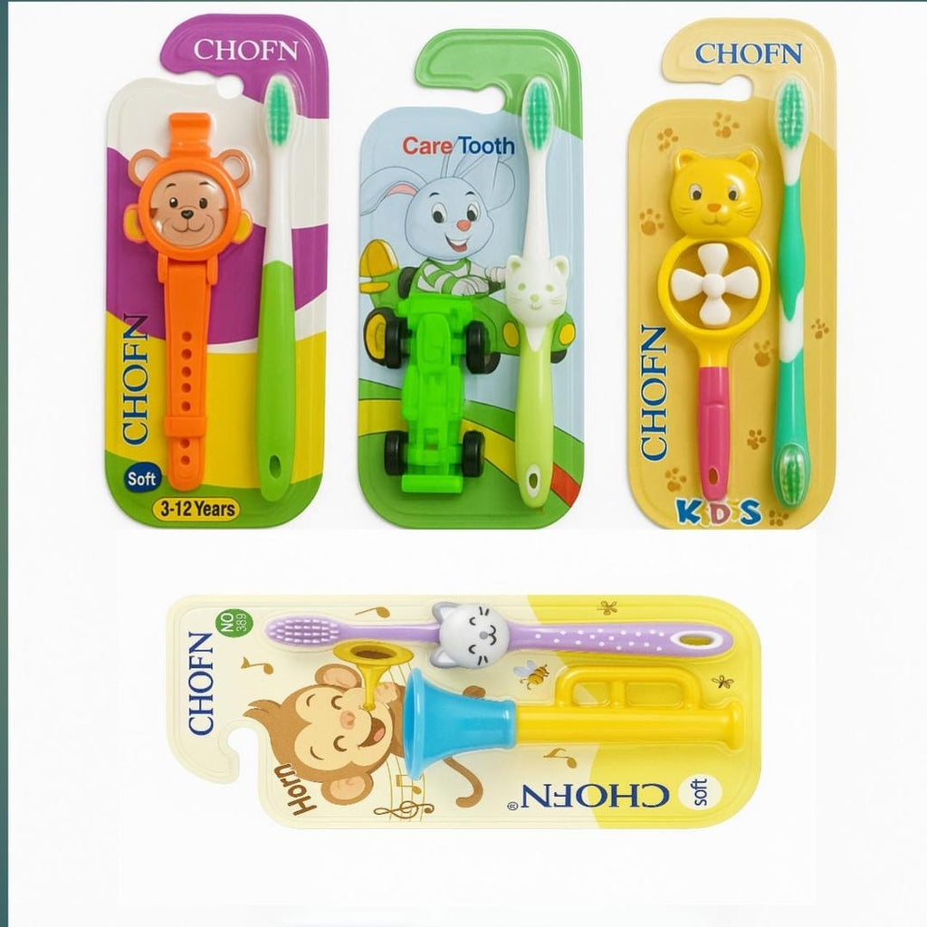 Multicolour Silicone Toothbrush Set 5 Pcs For kids