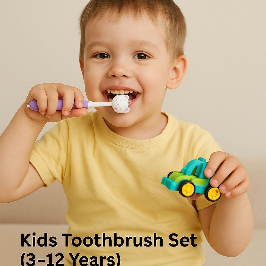 Multicolour Silicone Toothbrush Set 5 Pcs For kids