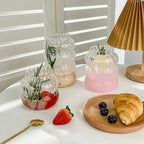 Stylish Heat-Resistant Striped Glass Mug – Versatile Transparent Tumbler for Beverages