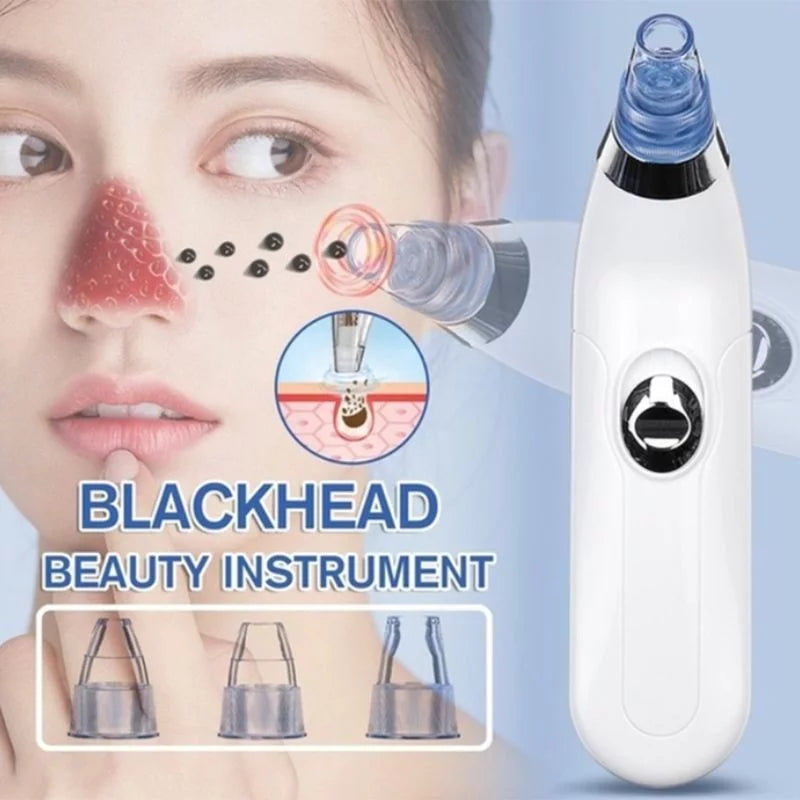 Derma Suction Blackhead Remover 3-in-1 | Electric Pore Vacuum Cleaner for Acne, Pimples & Facial Deep Cleaning Tool