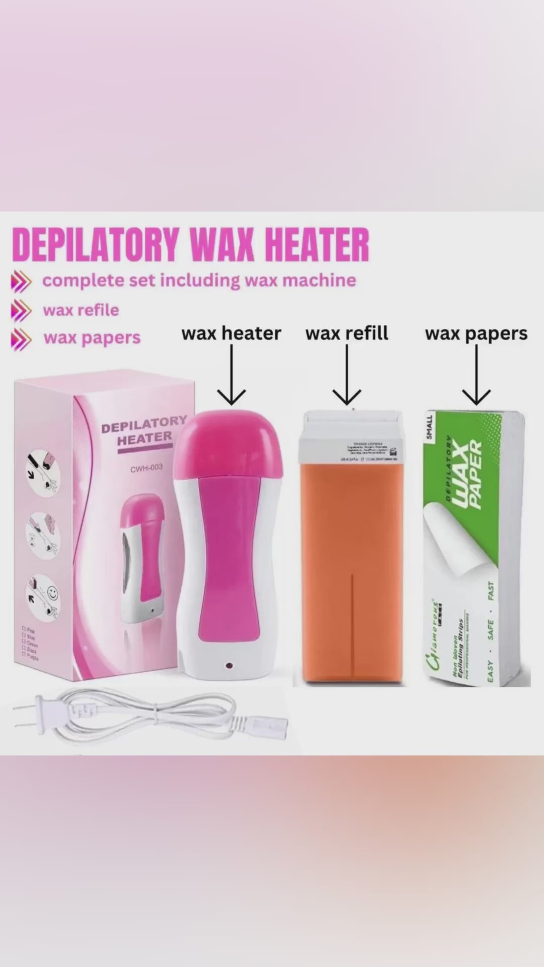 Depilatory Wax Heater Set