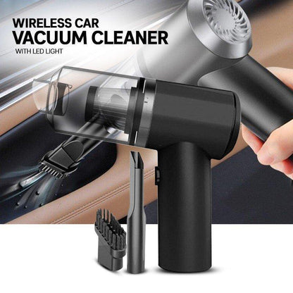 Powerful Rechargeable 3 In 1 Dual Mode Cordless Handheld Wireless Handy Portable light weight Vacuum Cleaner with LED Light, Dust Collection Lighting Mini Wet Dry Vacuum for Car Sofas Carpet Interior &Home Office Cleaning Tool Strong suction